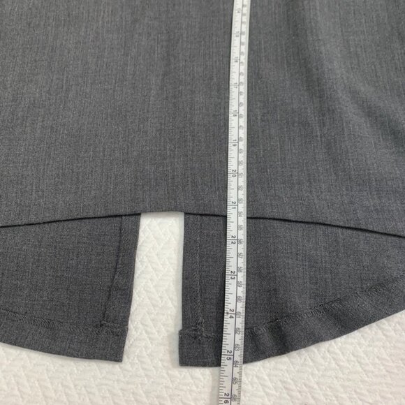 oak+fort Grey Long Sleeve Top Blouse Tuxedo Back XS - Picture 7 of 8